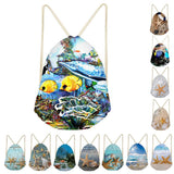 Maxbell Starfish Drawstring Bag Funny Dress Shoes Storage Bags Backpack A - Aladdin Shoppers