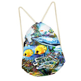 Maxbell Starfish Drawstring Bag Funny Dress Shoes Storage Bags Backpack A - Aladdin Shoppers