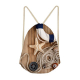 Maxbell Starfish Drawstring Bag Funny Dress Shoes Storage Bags Backpack E - Aladdin Shoppers
