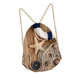 Maxbell Starfish Drawstring Bag Funny Dress Shoes Storage Bags Backpack E - Aladdin Shoppers