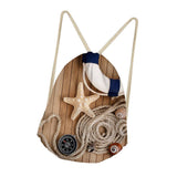 Maxbell Starfish Drawstring Bag Funny Dress Shoes Storage Bags Backpack E - Aladdin Shoppers