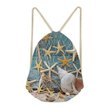 Maxbell Starfish Drawstring Bag Funny Dress Shoes Storage Bags Backpack G - Aladdin Shoppers
