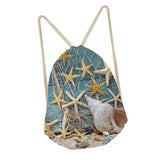 Maxbell Starfish Drawstring Bag Funny Dress Shoes Storage Bags Backpack G - Aladdin Shoppers