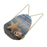 Maxbell Starfish Drawstring Bag Funny Dress Shoes Storage Bags Backpack I - Aladdin Shoppers