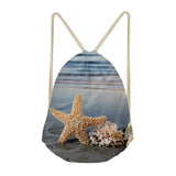 Maxbell Starfish Drawstring Bag Funny Dress Shoes Storage Bags Backpack I - Aladdin Shoppers