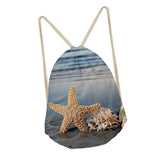 Maxbell Starfish Drawstring Bag Funny Dress Shoes Storage Bags Backpack I - Aladdin Shoppers