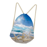 Maxbell Starfish Drawstring Bag Funny Dress Shoes Storage Bags Backpack K - Aladdin Shoppers