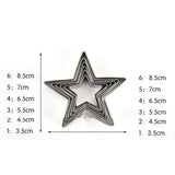 Maxbell Stars Shape Buscuit Cookie Cake Jelly Metal Cutter Tin Mould Baking DIY tool - Aladdin Shoppers