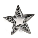 Maxbell Stars Shape Buscuit Cookie Cake Jelly Metal Cutter Tin Mould Baking DIY tool - Aladdin Shoppers