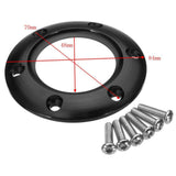 Maxbell Steering Wheel Horn Retainer Ring Black Chrome with 6 Bolts - Aladdin Shoppers