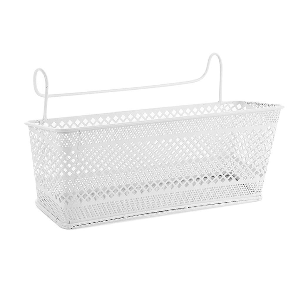 Maxbell Storage Rack Bedside Shelf Student Dormitory Hanging Basket Organizer White - Aladdin Shoppers