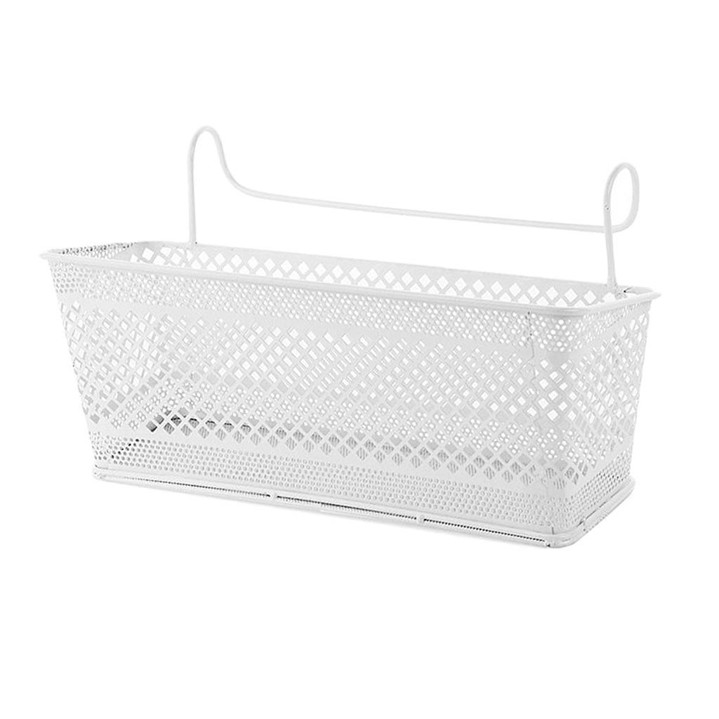 Maxbell Storage Rack Bedside Shelf Student Dormitory Hanging Basket Organizer White - Aladdin Shoppers