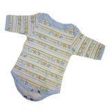 Maxbell Striped Rompers Bib Hat Socks Clothes for 17-18inch Baby Boy Girl Dolls - Aladdin Shoppers