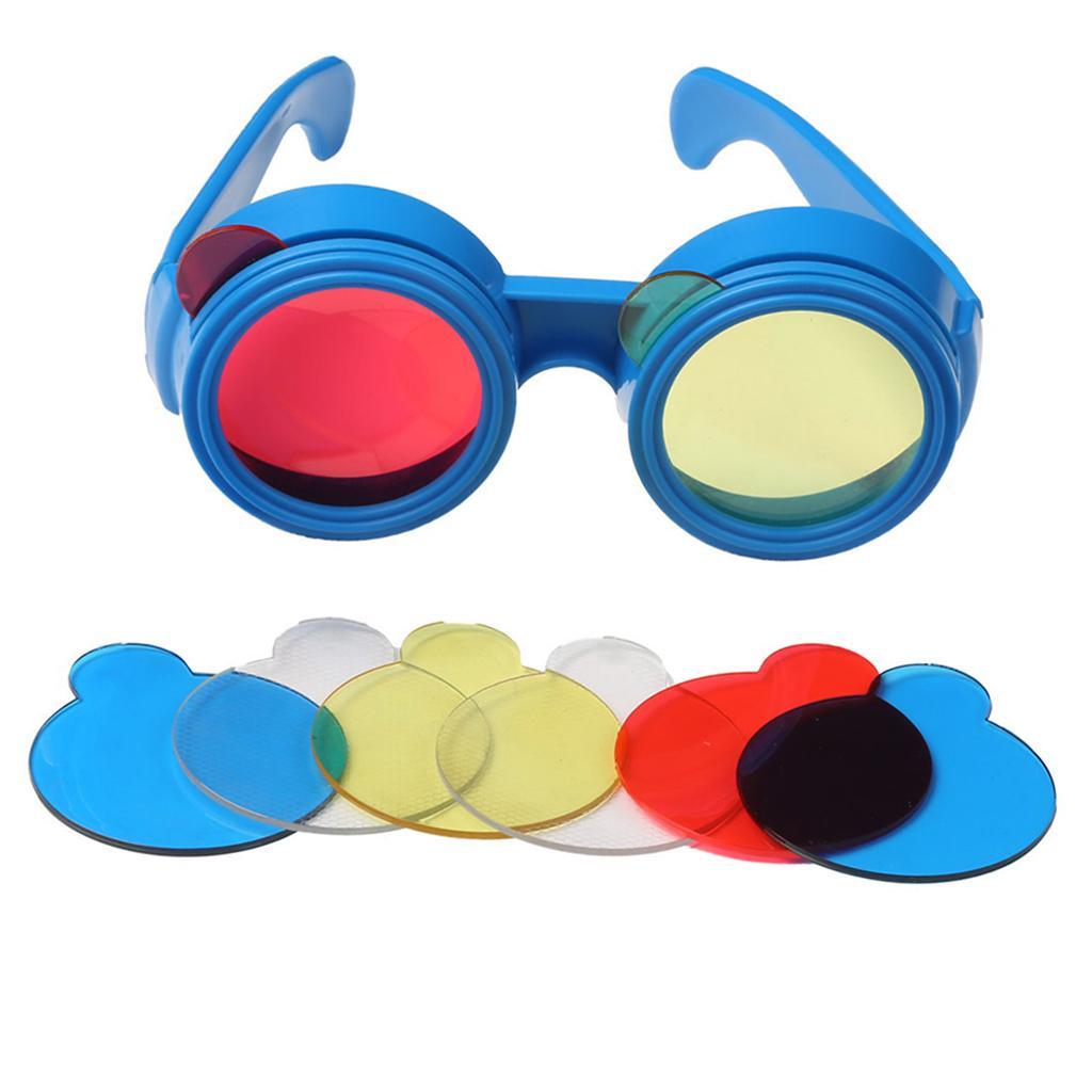 Maxbell Student Trichromatic Glasses Toy - Exploring Three Primary Colors Optical Physics Science Experiment Toy Educational Teaching Aids - Aladdin Shoppers