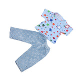 Maxbell Stylish T-shirt Jeans Pants Suit for 18inch Doll Clothes Blue - Aladdin Shoppers
