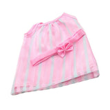 Maxbell suspender Dress Bowknot hairband Set for 18'' Doll Pink - Aladdin Shoppers