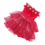 Maxbell Sweet Doll Clothing Tulle Dress Skirt for 18'' American Doll Dark Red - Aladdin Shoppers