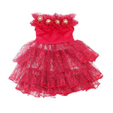 Maxbell Sweet Doll Clothing Tulle Dress Skirt for 18'' American Doll Dark Red - Aladdin Shoppers