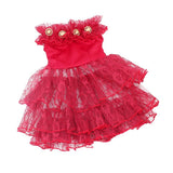 Maxbell Sweet Doll Clothing Tulle Dress Skirt for 18'' American Doll Dark Red - Aladdin Shoppers