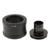 Maxbell T T2 Ring for Sony E NEX NEX3 NEX5 NEX7 Camera Lens + 23.2mm Microscope Mount Tube - Black - Aladdin Shoppers