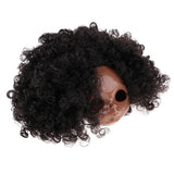 Maxbell Tanned Skin Faceplate Head w. Afro Wig For 12" RBL Neo Blythe Doll Custom #1 - Aladdin Shoppers