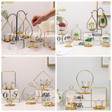 Maxbell Tealight Candle Holder Geometric Candlestick Crafts Decor Rectangle Shape - Aladdin Shoppers