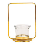 Maxbell Tealight Candle Holder Geometric Candlestick Crafts Decor Rectangle Shape - Aladdin Shoppers