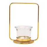 Maxbell Tealight Candle Holder Geometric Candlestick Crafts Decor Rectangle Shape - Aladdin Shoppers