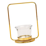 Maxbell Tealight Candle Holder Geometric Candlestick Crafts Decor Rectangle Shape - Aladdin Shoppers