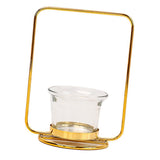 Maxbell Tealight Candle Holder Geometric Candlestick Crafts Decor Rectangle Shape - Aladdin Shoppers