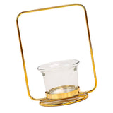 Maxbell Tealight Candle Holder Geometric Candlestick Crafts Decor Rectangle Shape - Aladdin Shoppers