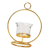 Maxbell Tealight Candle Holder Geometric Candlestick Crafts Decor Round Shape