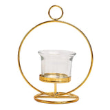 Maxbell Tealight Candle Holder Geometric Candlestick Crafts Decor Round Shape - Aladdin Shoppers