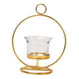 Maxbell Tealight Candle Holder Geometric Candlestick Crafts Decor Round Shape - Aladdin Shoppers