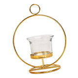 Maxbell Tealight Candle Holder Geometric Candlestick Crafts Decor Round Shape - Aladdin Shoppers