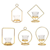 Maxbell Tealight Candle Holder Geometric Candlestick Crafts Decor Square Shape - Aladdin Shoppers