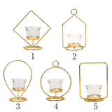 Maxbell Tealight Candle Holder Geometric Candlestick Crafts Decor Square Shape - Aladdin Shoppers