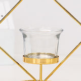 Maxbell Tealight Candle Holder Geometric Candlestick Crafts Decor Square Shape - Aladdin Shoppers