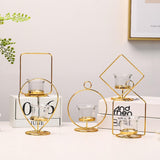 Maxbell Tealight Candle Holder Geometric Candlestick Crafts Decor Water Drop Shape - Aladdin Shoppers