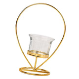 Maxbell Tealight Candle Holder Geometric Candlestick Crafts Decor Water Drop Shape