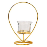 Maxbell Tealight Candle Holder Geometric Candlestick Crafts Decor Water Drop Shape - Aladdin Shoppers