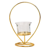 Maxbell Tealight Candle Holder Geometric Candlestick Crafts Decor Water Drop Shape - Aladdin Shoppers