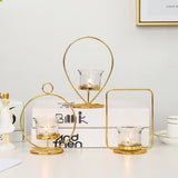 Maxbell Tealight Candle Holder Geometric Candlestick Crafts Decor Water Drop Shape - Aladdin Shoppers