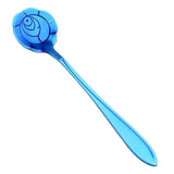 Maxbell Teaspoons Stainless Steel Coffee Tea Spoon Dessert Sugar Spoons Blue 2 - Aladdin Shoppers