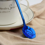 Maxbell Teaspoons Stainless Steel Coffee Tea Spoon Dessert Sugar Spoons Blue 2 - Aladdin Shoppers