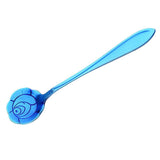 Maxbell Teaspoons Stainless Steel Coffee Tea Spoon Dessert Sugar Spoons Blue 2 - Aladdin Shoppers