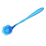 Maxbell Teaspoons Stainless Steel Coffee Tea Spoon Dessert Sugar Spoons Blue 7 - Aladdin Shoppers