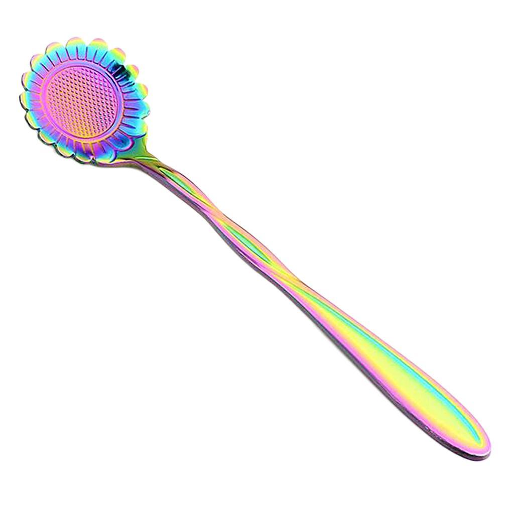 Maxbell Teaspoons Stainless Steel Coffee Tea Spoon Dessert Sugar Spoons Colorful 5 - Aladdin Shoppers
