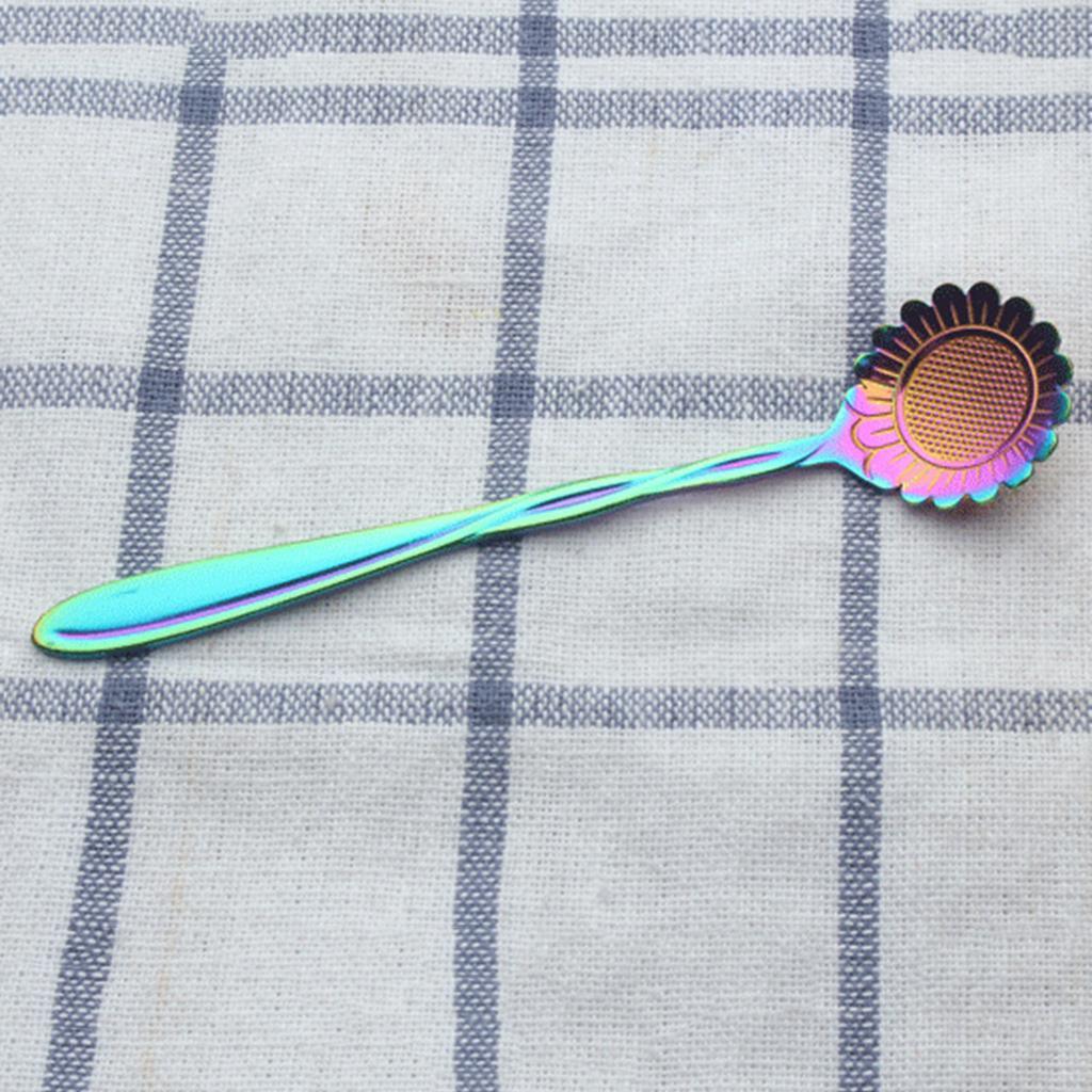 Maxbell Teaspoons Stainless Steel Coffee Tea Spoon Dessert Sugar Spoons Colorful 5 - Aladdin Shoppers