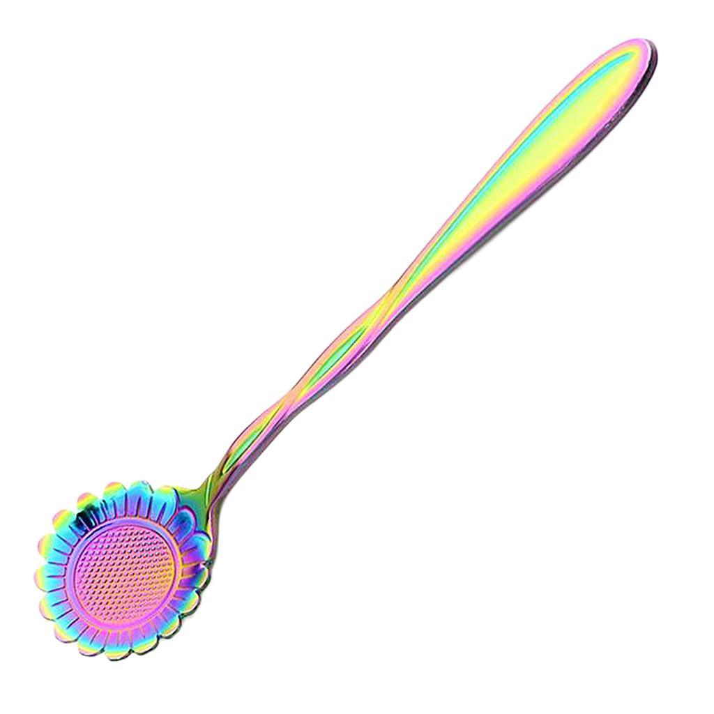 Maxbell Teaspoons Stainless Steel Coffee Tea Spoon Dessert Sugar Spoons Colorful 5 - Aladdin Shoppers